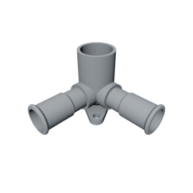 Isotubi Double Elbow with Wallnut