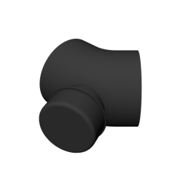 Valsir HDPE 45° bend with 63 mm rodding eye