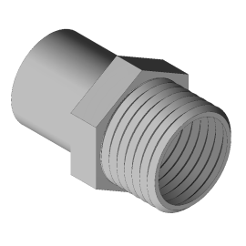 Geberit Adaptor with male thread and plain end